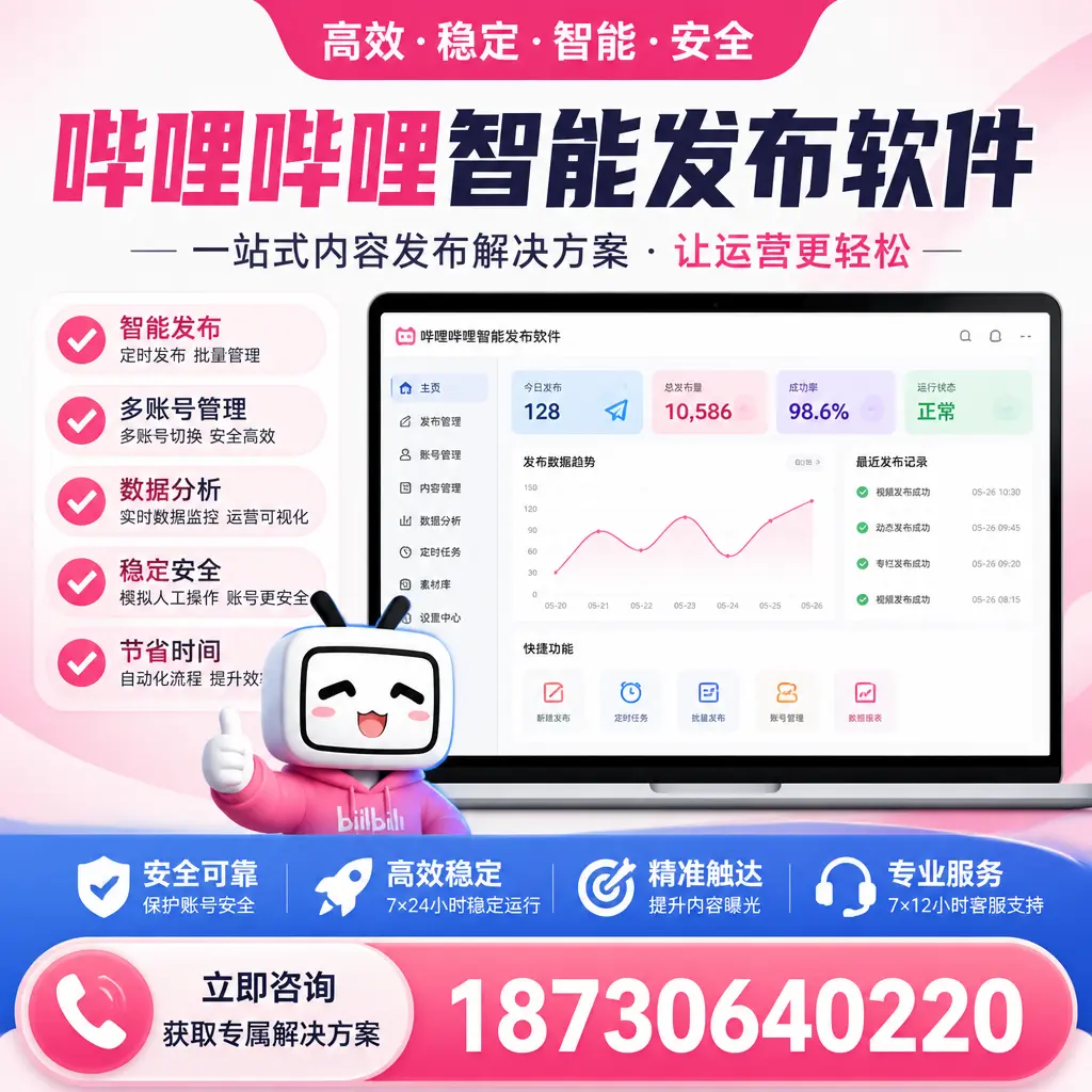 哔哩哔哩智能发布软件选型对比：哪个更适合 白银 的你？